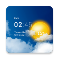 Transparent Clock And Weather Pro APK icon